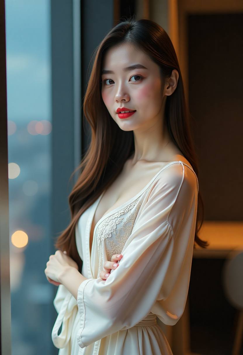 暴雨中的灯塔与海岸
